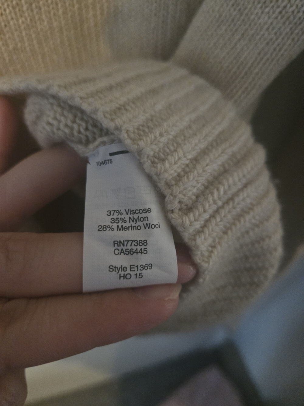 J. Crew Cream Turtleneck Wool Blend Knit Sweater - Picture 4 of 6